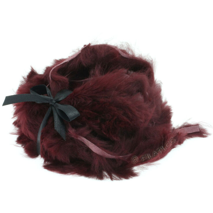 Lana Grossa Fur Ribbons Rabbit | 401-bordeaux