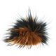 Lana Grossa Fur Pompom Finnraccoon | 704-fawn brown/black