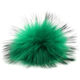 Lana Grossa Fur Pompom Finnraccoon | 108-emerald/black
