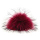 Lana Grossa Fur Pompom Finnraccoon | 113-eggplant/black