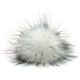 Lana Grossa Fur Pompom Finnraccoon | 132-white/black