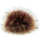 Lana Grossa Fur Pompom Finnraccoon | 150-bordeaux/natural