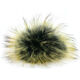 Lana Grossa Fur Pompom Finnraccoon | 135-black/kiwi