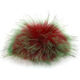 Lana Grossa Fur Pompom Finnraccoon | 146-red/green/black