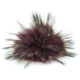 Lana Grossa Fur Pompom Finnraccoon | 501-eggplant/gray