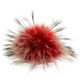 Lana Grossa Fur Pompom Finnraccoon | 508-red/gray
