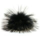 Lana Grossa Fur Pompom Finnraccoon | 130-black/gray