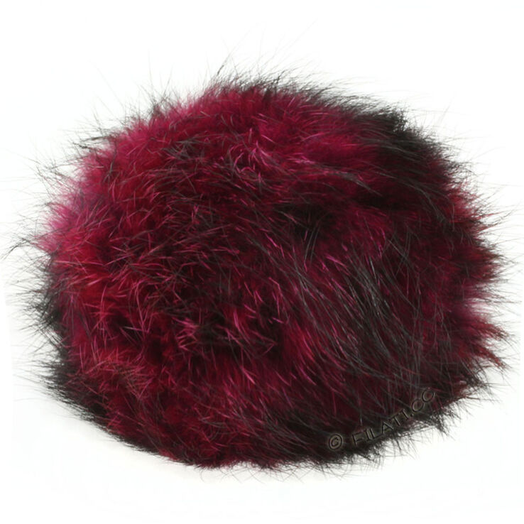 Lana Grossa Fur Pompom Fox Bicolor | 301-pink/black