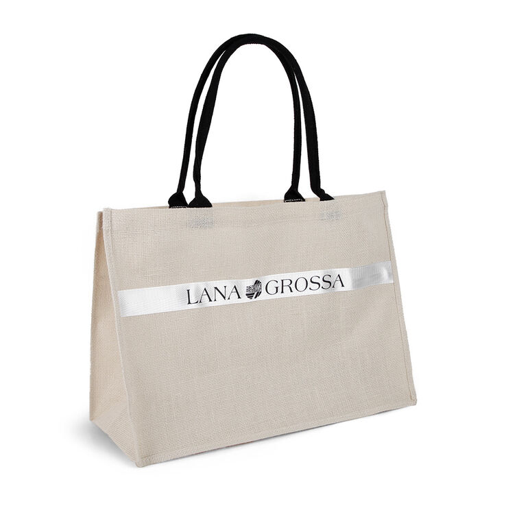 Lana Grossa Linen shopping bag | 01-beige