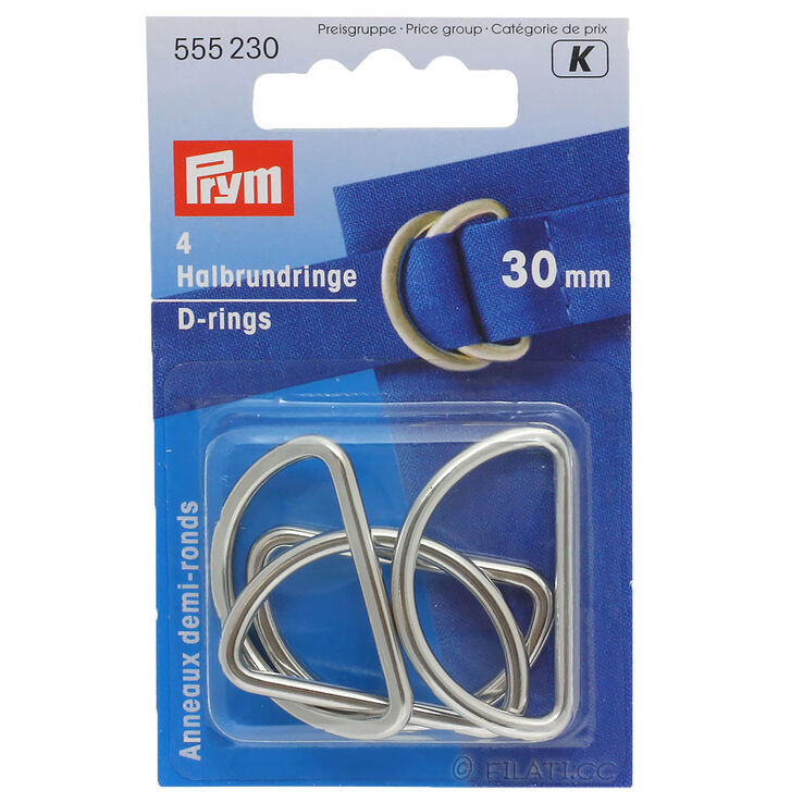Lana Grossa D-Rings 555230/30mm | 230-silver