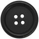 Union Knopf Button 4-hole 25mm | 80-black