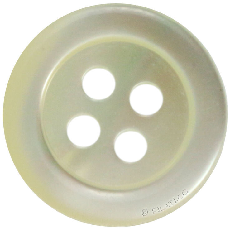 Union Knopf Mother of pearl button 4-hole 12mm | 99-pearl