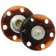 Union Knopf Sew on push button 25mm | 22-light brown mottled/dark brown mottled