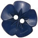 Union Knopf Flower button 2-hole 15mm | 68-dark blue