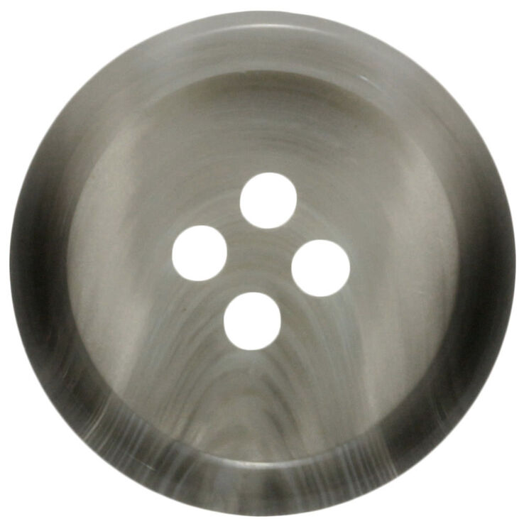 Union Knopf Button 4 hole 25mm | 761-dark gray mottled