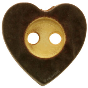 Lana Grossa Traditional button heart 2-hole 12mm