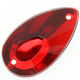 Union Knopf Jewellery stone to sew on 18mm | 48-carmine red
