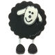 Union Knopf Button with eyelet 18mm | 080-black