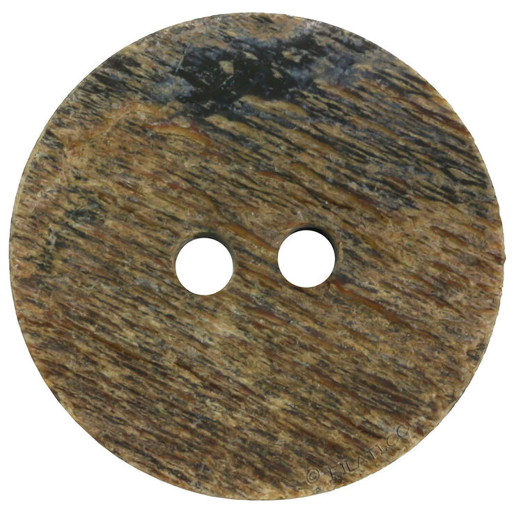 Union Knopf Horn button 2-hole 30mm | 20-brown