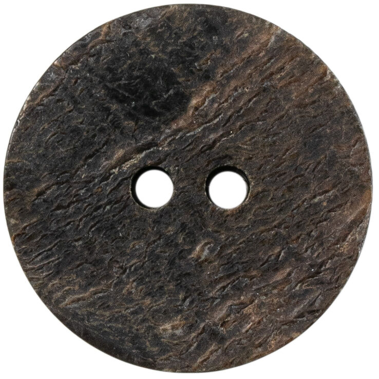 Union Knopf Horn button 2-hole 25mm | 20-brown