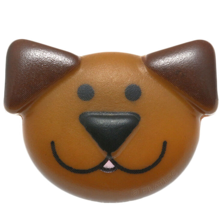 Union Knopf Button with eyelet 20mm | 20-brown