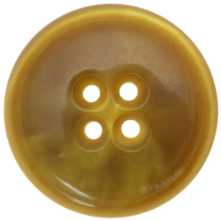 Lana Grossa Plastic button 4-hole 25mm | 40-yellow/beige mottled