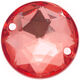 Union Knopf Jewellery stone to sew on 25mm | 48-red
