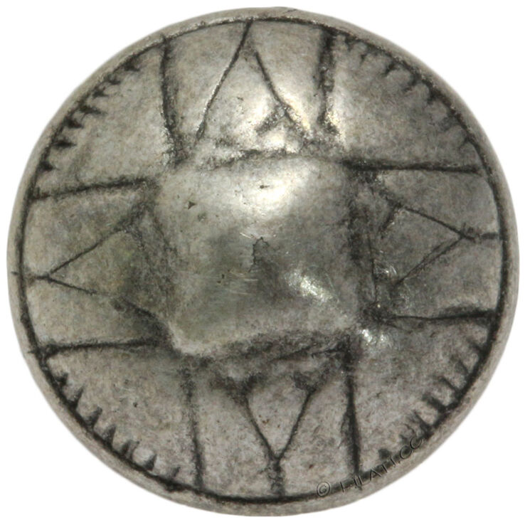 Union Knopf Button with eyelet metal 11мм | 83-antique silver