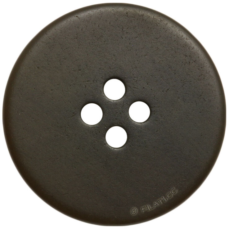 Union Knopf Button 4-hole 20mm | 20-dark brown
