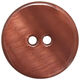 Union Knopf Button 2-hole pearl 20mm | 22-red brown