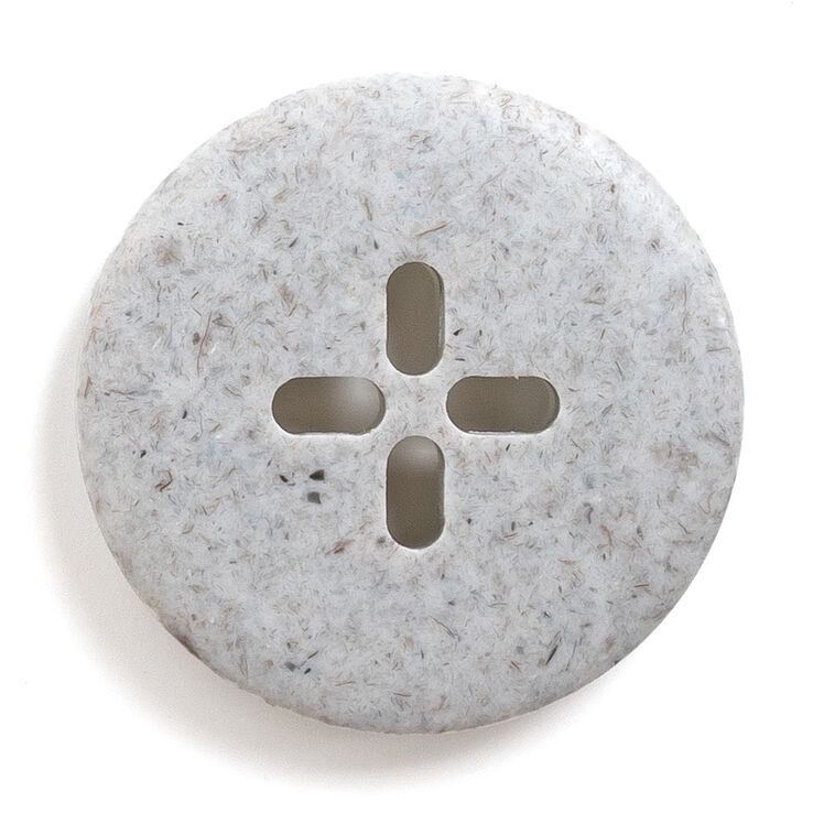 Lana Grossa Button 4-hole 28mm | 74-light gray