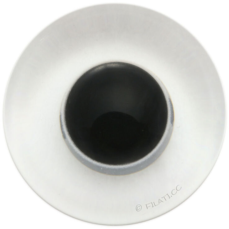 Union Knopf Teddy eye 18mm | 10-transparent/black