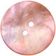 Union Knopf Mother of pearl button 2-hole 28mm | 46-rose