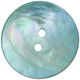 Union Knopf Mother of pearl button 2-hole 28mm | 70-turquoise