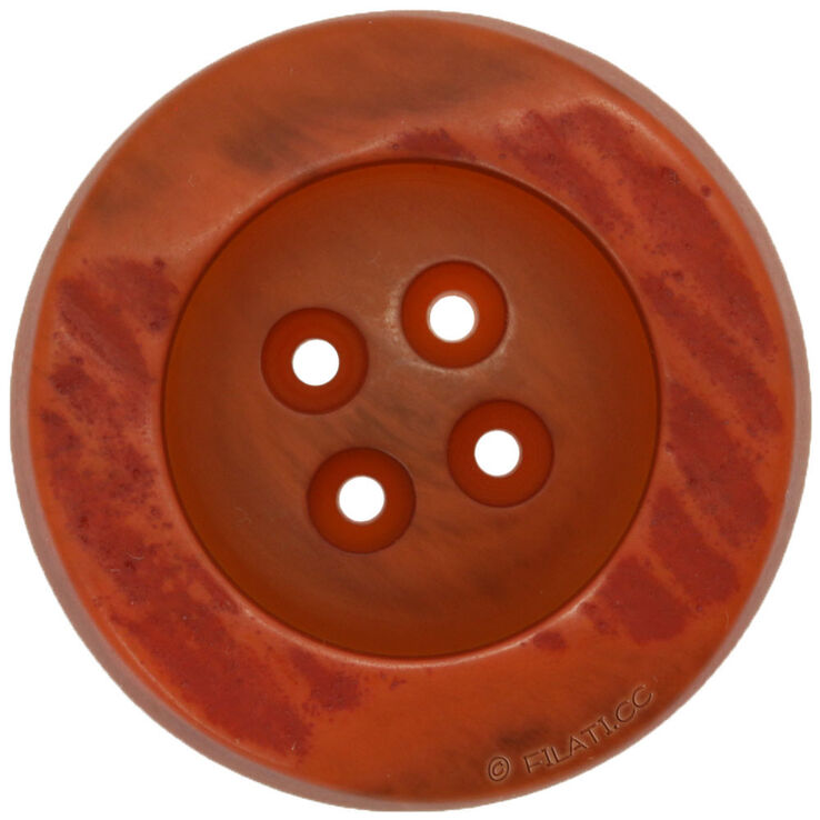 Union Knopf Button 4-hole 38mm | 44-red brown