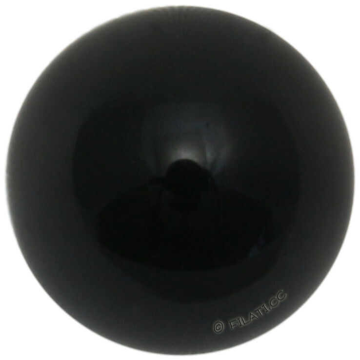 Union Knopf Animal eye glass 8mm | 80-black