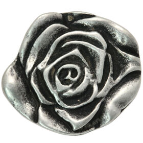 Lana Grossa Button with eyelet silvered 23mm