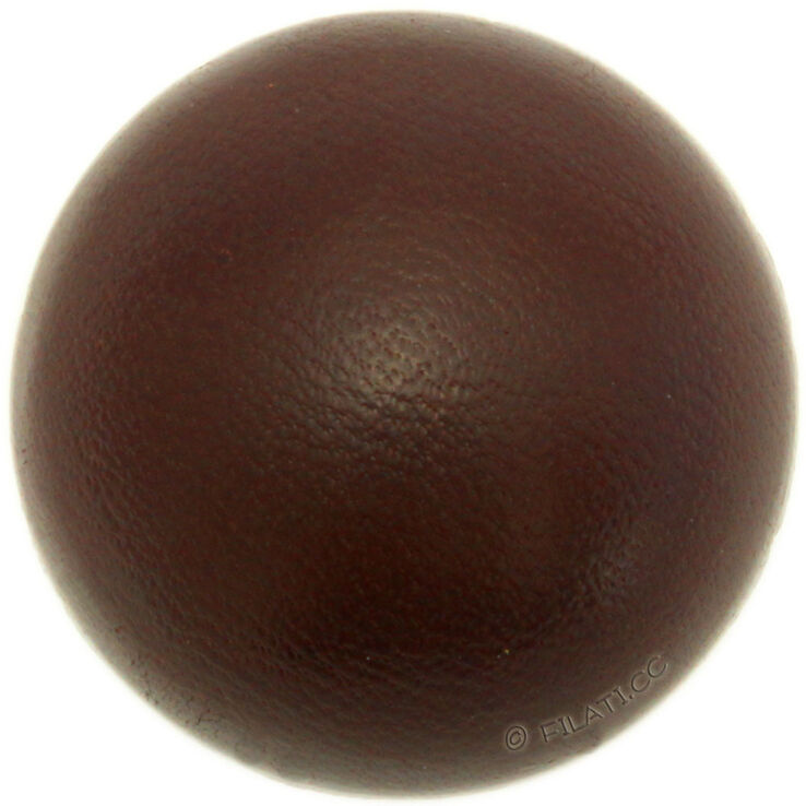 Union Knopf Leather button with eyelet 23mm | 22-dark brown