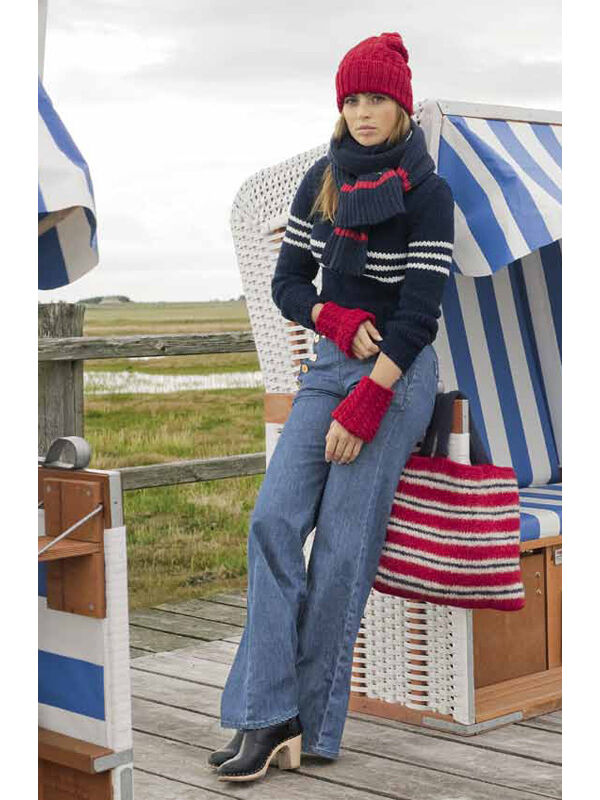 Lana Grossa TURTLENECK PULLOVER WITH STRIPES Mille II