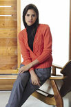 Lana Grossa SWEATER WITH CABLE TRIM Cool Wool