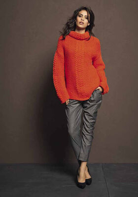 TURTLENECK SWEATER Mille II from Lana Grossa