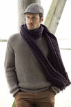 Lana Grossa MEN´S SCARF Alta Moda Alpaca