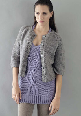 NECKHOLDER LONG TOP Bingo from Lana Grossa
