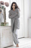 Lana Grossa COAT IN CABLE AND RIB PATTERN Alta Moda Alpaca
