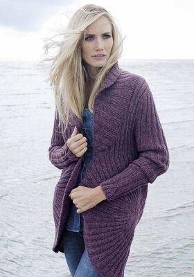 Ribbed Jacket ALTA MODA ALPACA from Lana Grossa