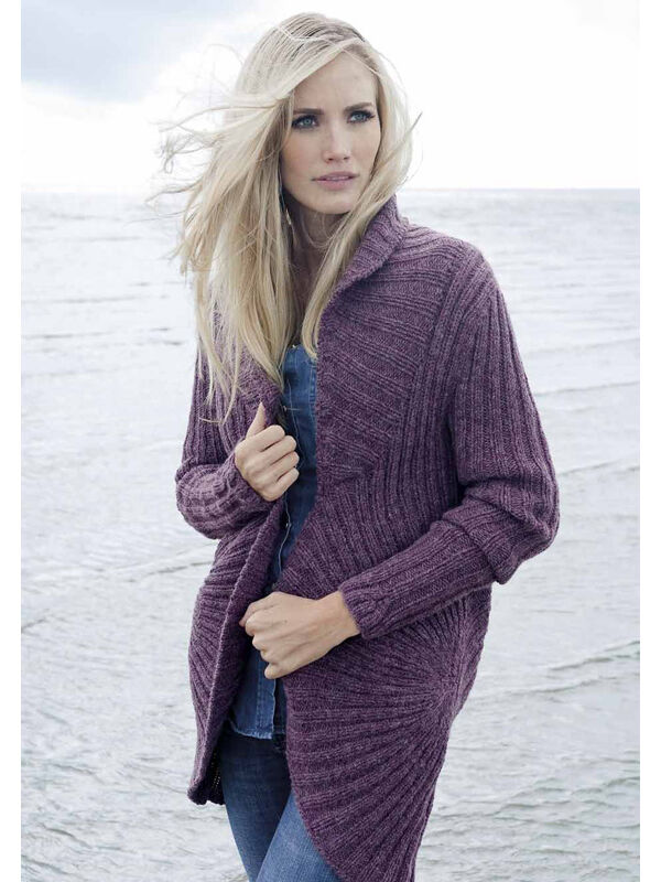 Lana Grossa Ribbed Jacket ALTA MODA ALPACA