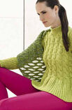 Lana Grossa CABLE PATTERN SWEATER Alta Moda Alpaca