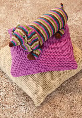 Crochet Dachshund BINGO + BINGO MELANGE from Lana Grossa