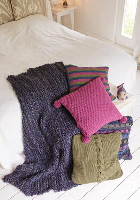Striped Pillow Cover MILLE II from Lana Grossa