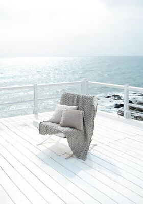 Cable Throw ORGANICO from Lana Grossa